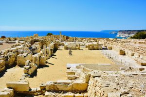 Ruins of a civilisation. From Kourion archaeological sites. Limassol, Cyprus.