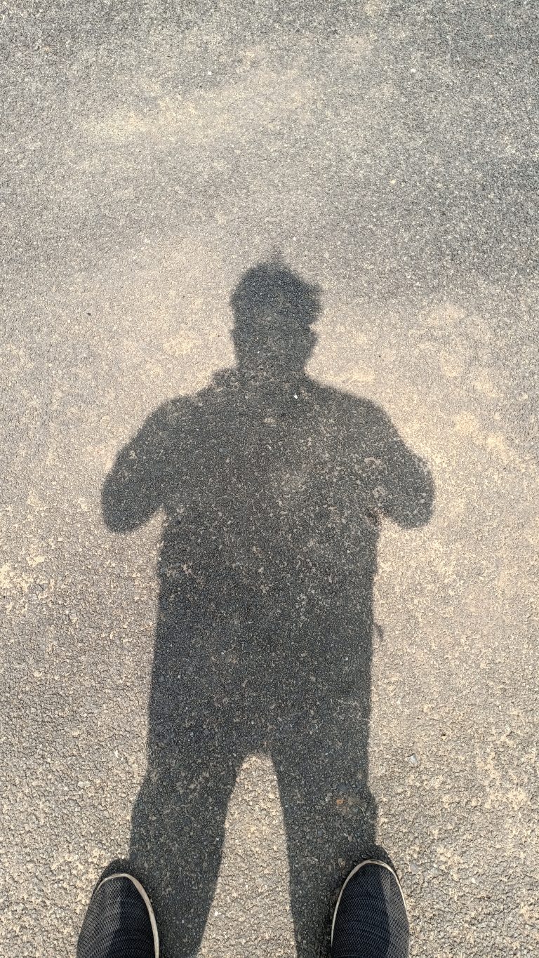 A man’s Shadow on the ground