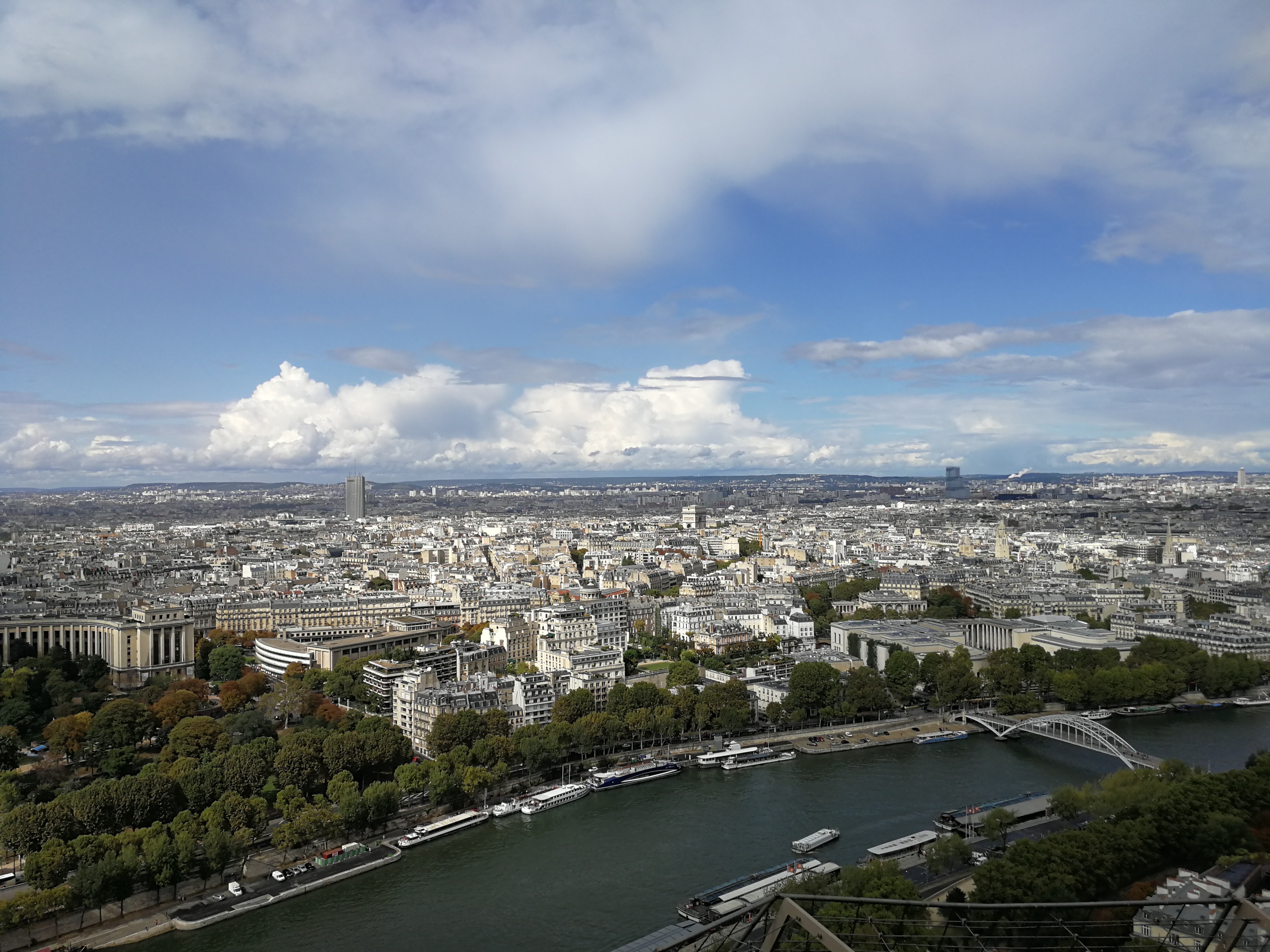 Birds eye view of the city "Paris" 