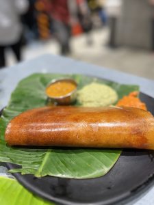 Masaladosa, an authentic South Indian delicacy.
