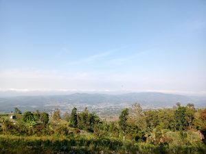 Morning view of Gedong Songo Bandungan.
