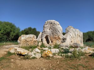 Dolmen at Roques Llises site in Menorca