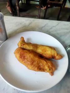 Pazhampori aka banana fry in a plate 