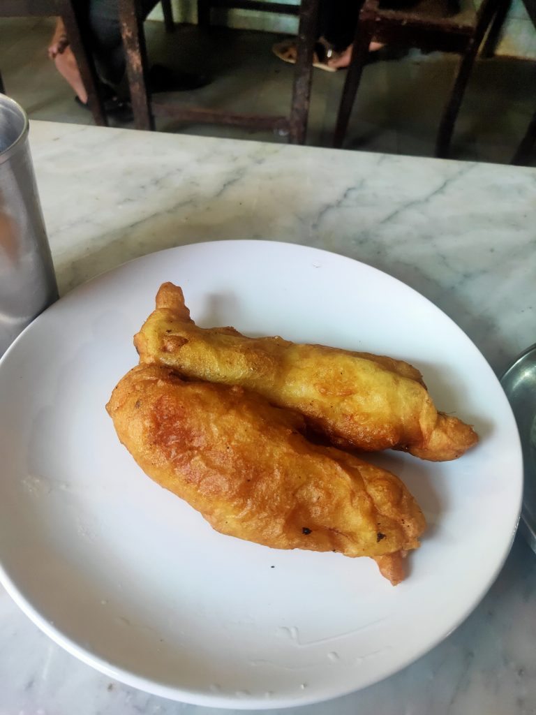 Pazhampori aka banana fry in a plate