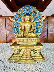 View larger photo: Lord Buddha statue. From Kathmandu airport, Nepal. 