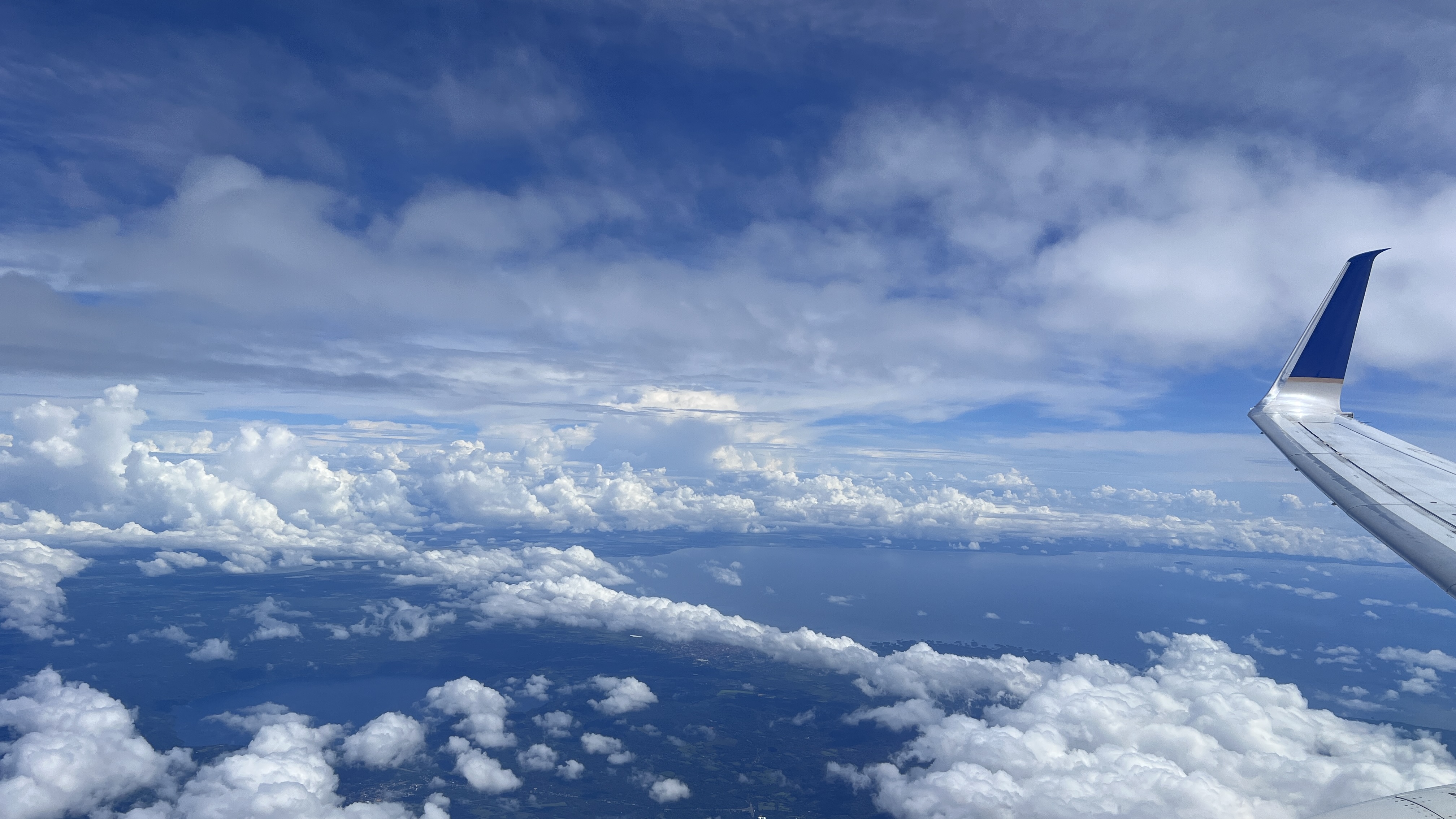 View from the plane towards Managua.