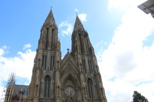 Spires of St. Philomena’s Cathedral in Mysore.