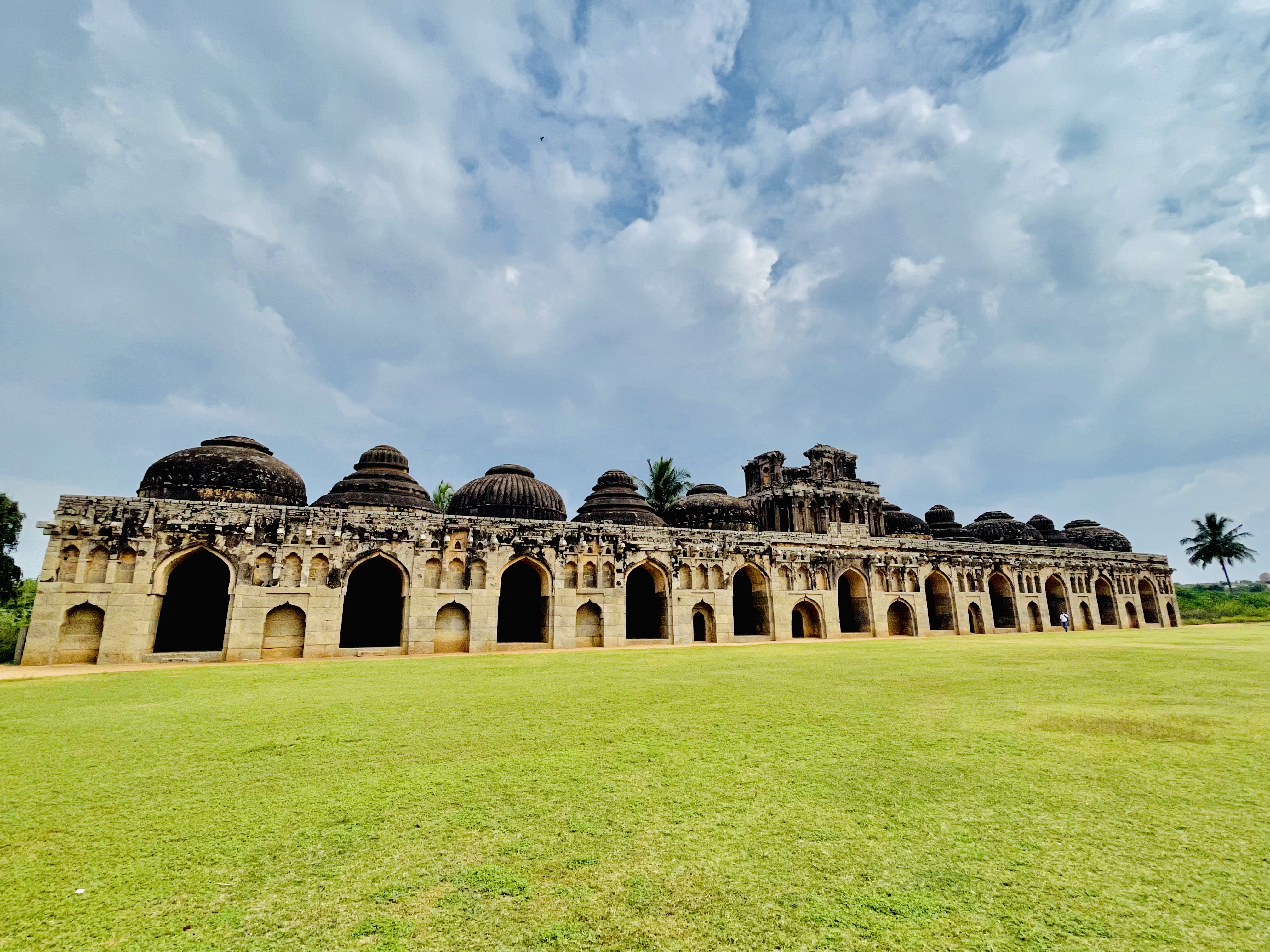 The Royal elephant cage of Vijayanagara kingdom. A 15th century monument. Hampi, Karnataka.