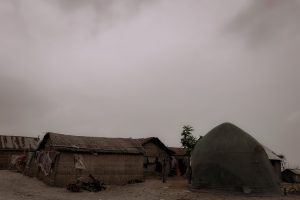 A local village in a cloudy day.