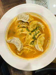 A bowl full of Momo. It is the most popular fast food in Nepal.