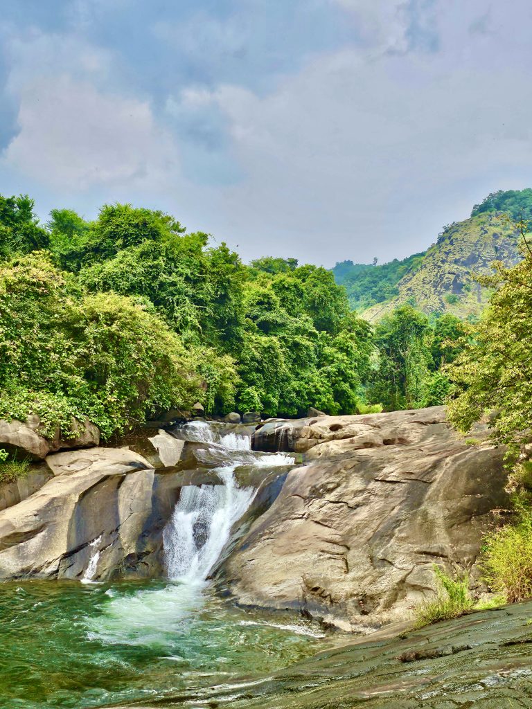 Close view of Adyanpara Falls.