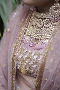 wedding girl with ornaments