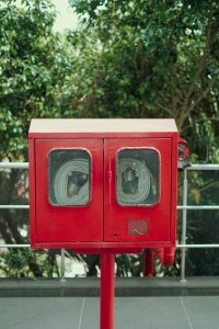 Fire Extinguisher which will use in emergency fire. 