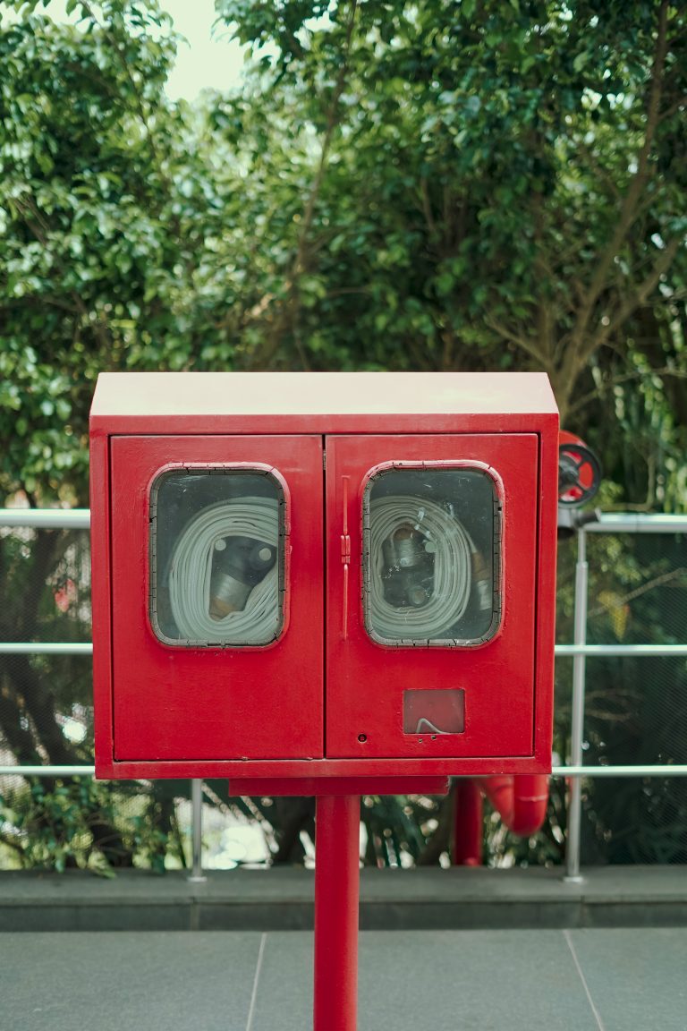 Fire Extinguisher which will use in emergency fire.