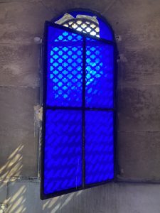 Blue glass window – Cemetery Bordeaux
