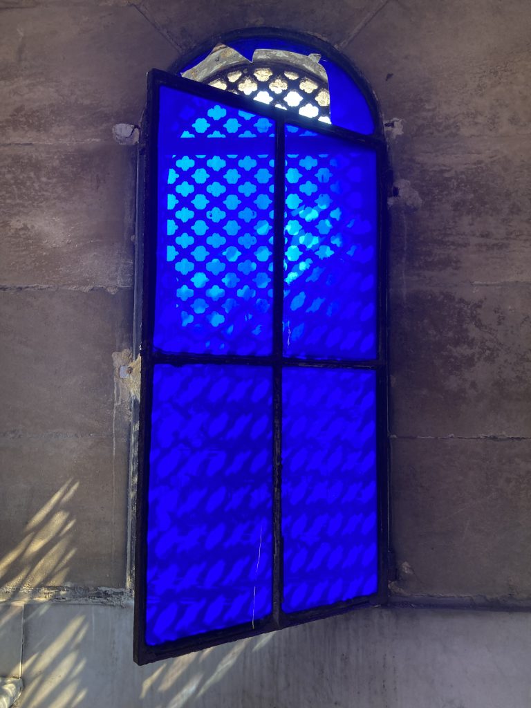 Blue glass window – Cemetery Bordeaux