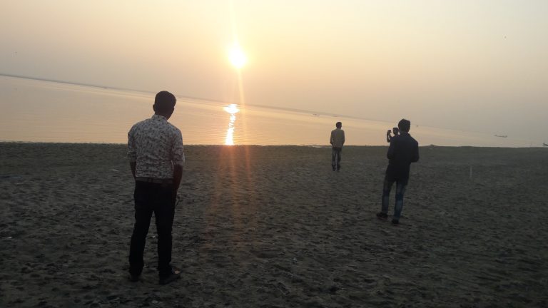 Sunrise with Padma river