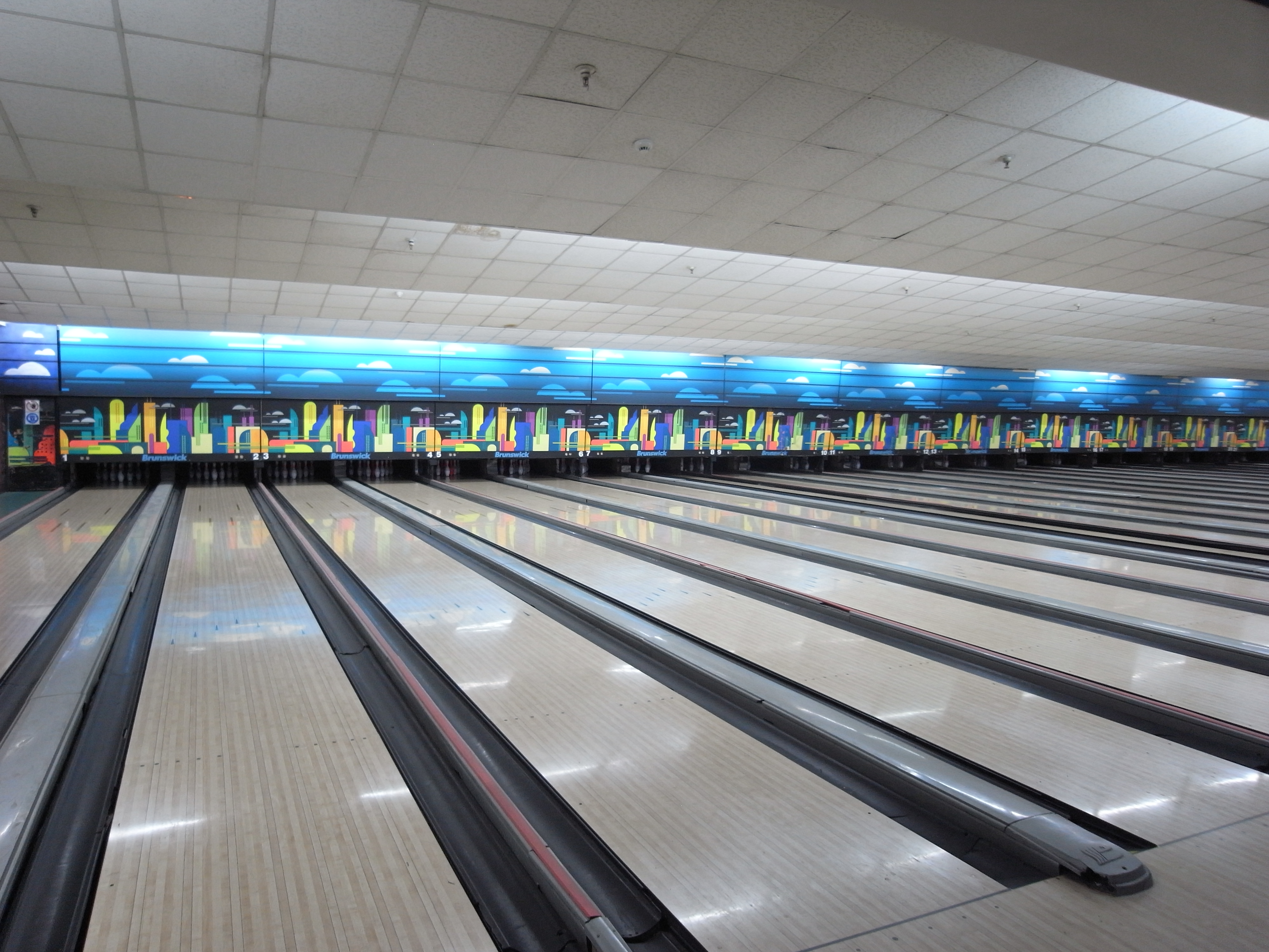 A bowling alley