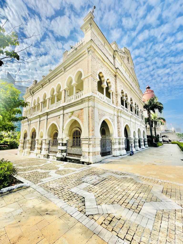 Side view of the Sultan Abdul Samadhi building in Merdeka Square(also known as Independence Square) in Kuala Lumpur, Malaysia