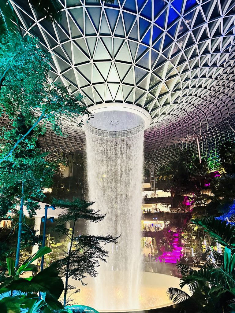 Jewel waterfall inside Changi Airport, Singapore