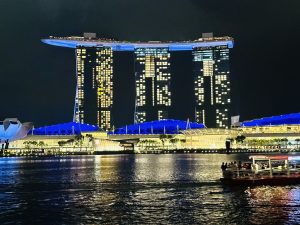 Marina Bay hotel of Singapore. 