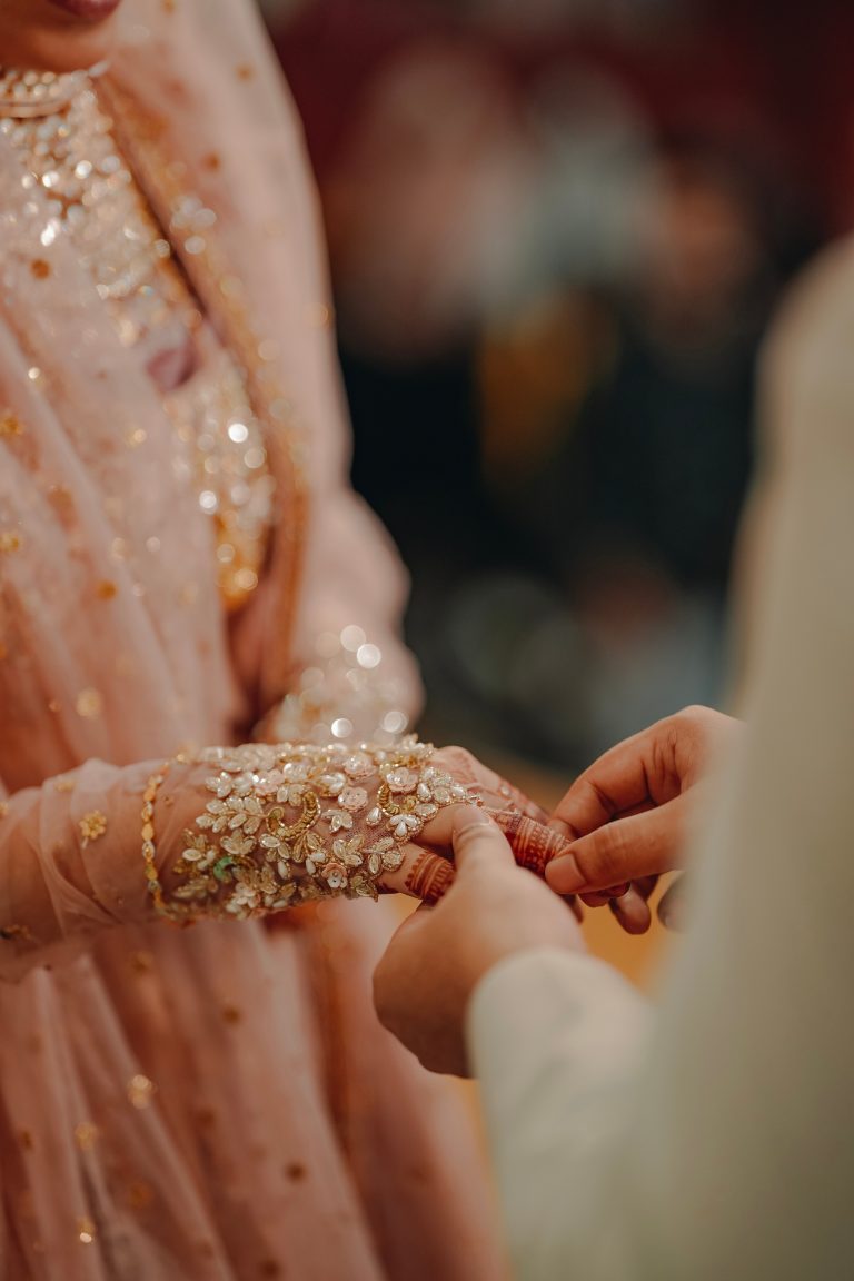 Ring Exchanging ceremony, Hindi wedding.