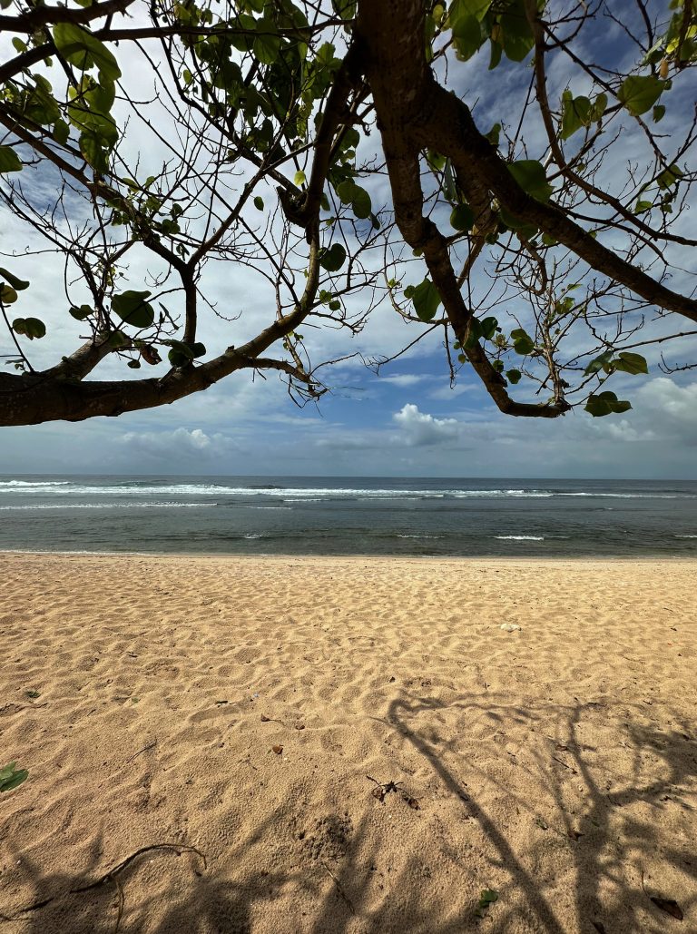 Beautiful Scenic View of Pok Tunggal Beach, Yogyakarta, Indonesia.