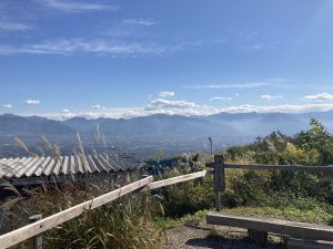 View of the city from Hottarakashi Hot Spring, Yamanashi