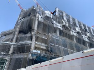 Demolition of station building