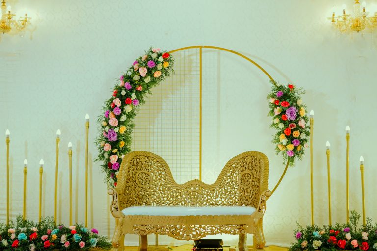 Decorated Wedding Stage taken from Malappuram, Kerala