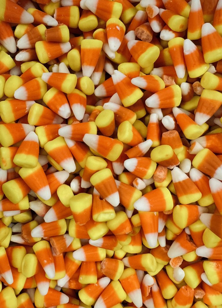 candy corn at halloween