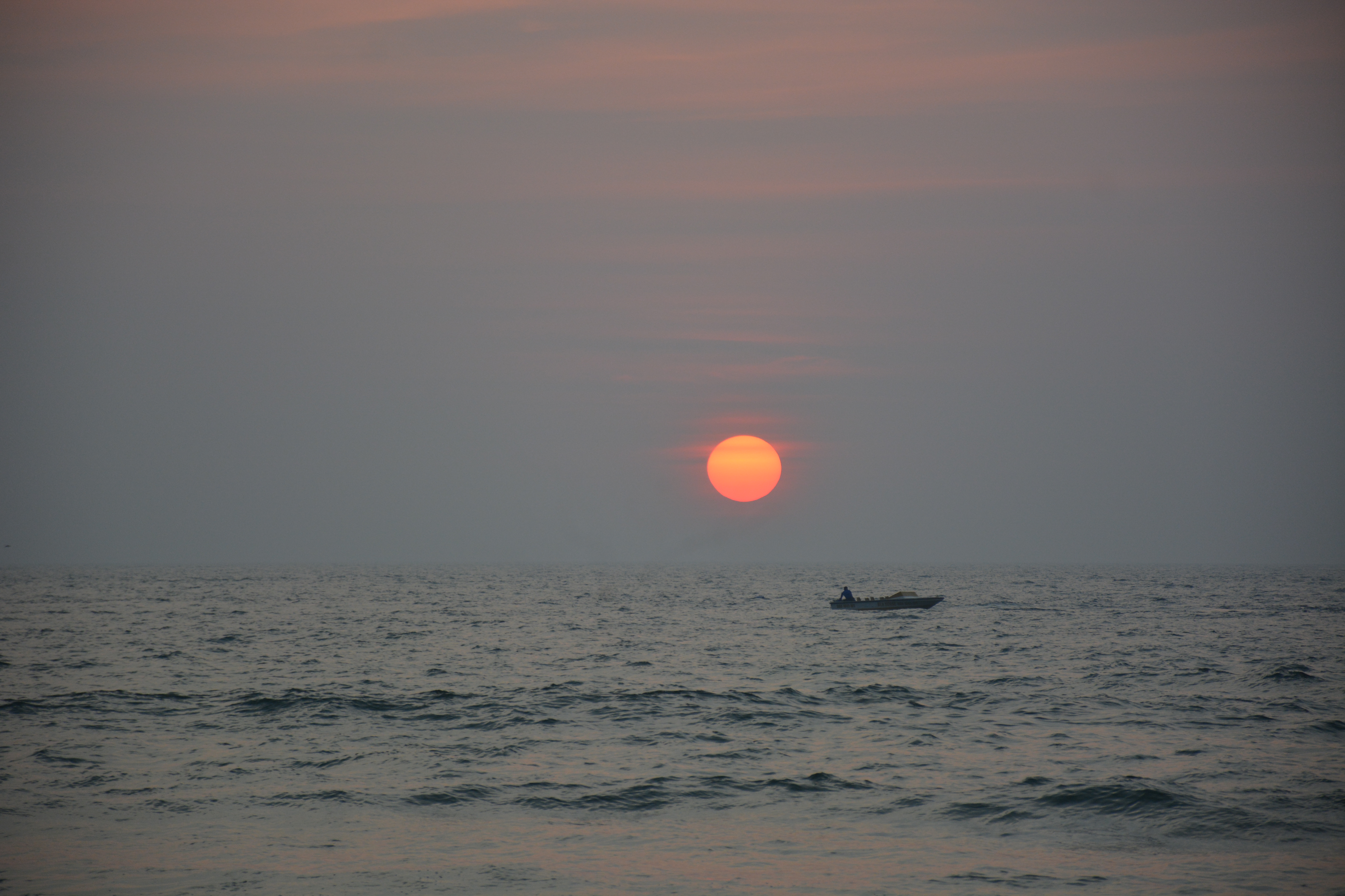 Sunset view from Candolim Beach, Goa, India