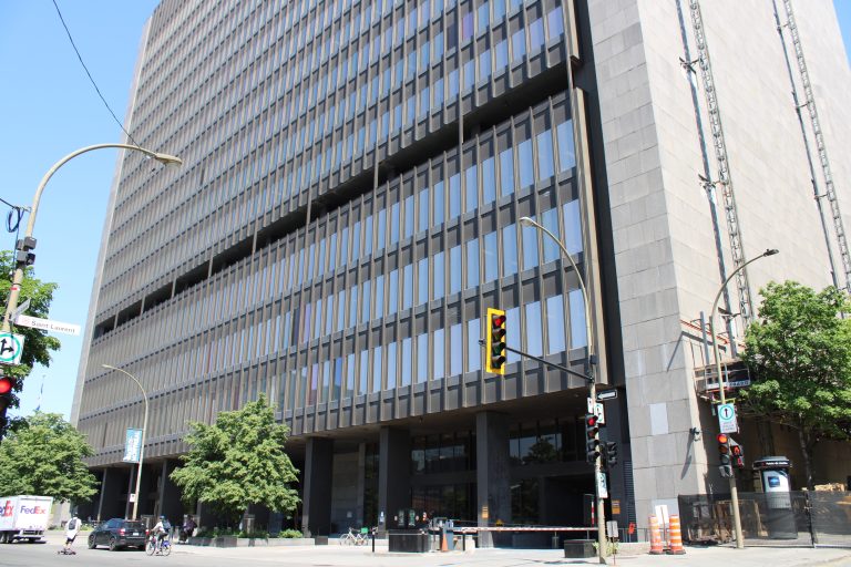 Montreal court house building, Palais de Justice Montreal