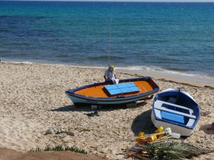 Artisanal fishing boats in Tunisia
