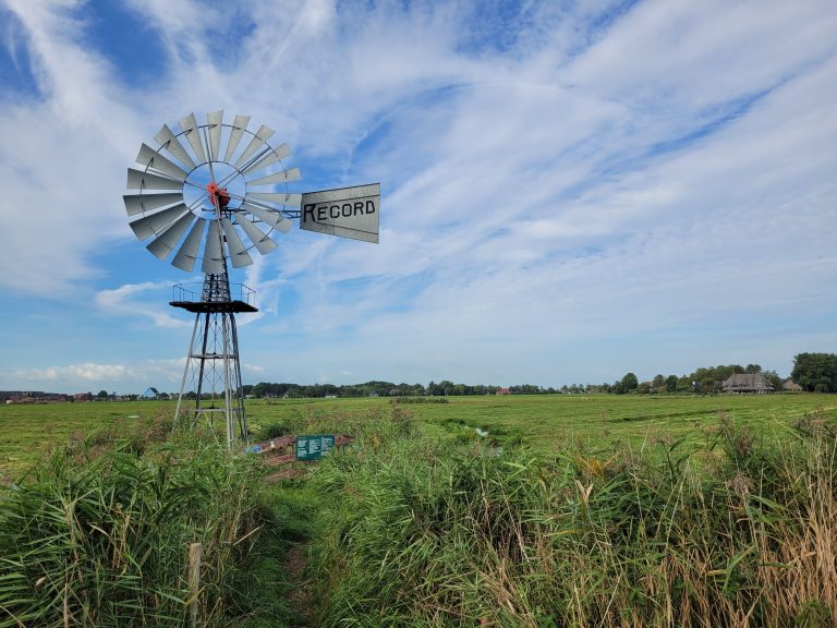 Windmill near Leeuwarden, the Netherlands