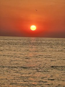 Sunset. A close view from Kadalundy Kadavu Beach, Kozhikode, Kerala