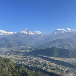 Annapurna Mountain Range View From Sarangkot Pokhara
