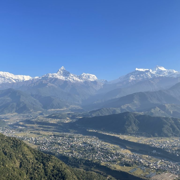 Annapurna Mountain Range View From Sarangkot Pokhara