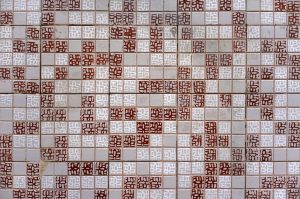 Tiles wall texture, geometric pattern