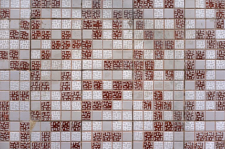 Tiles wall texture, geometric pattern