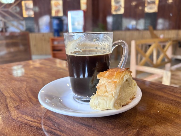 Americano Coffee and Croissants!