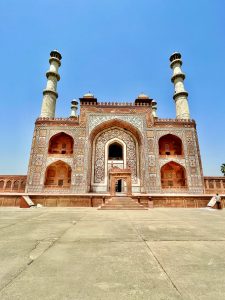 The entrance of Mughal emperor Akbar’s tomb. Located in Agra, India