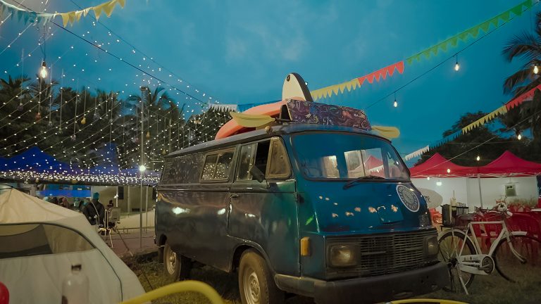 Vintage Vehicle at carnival ground