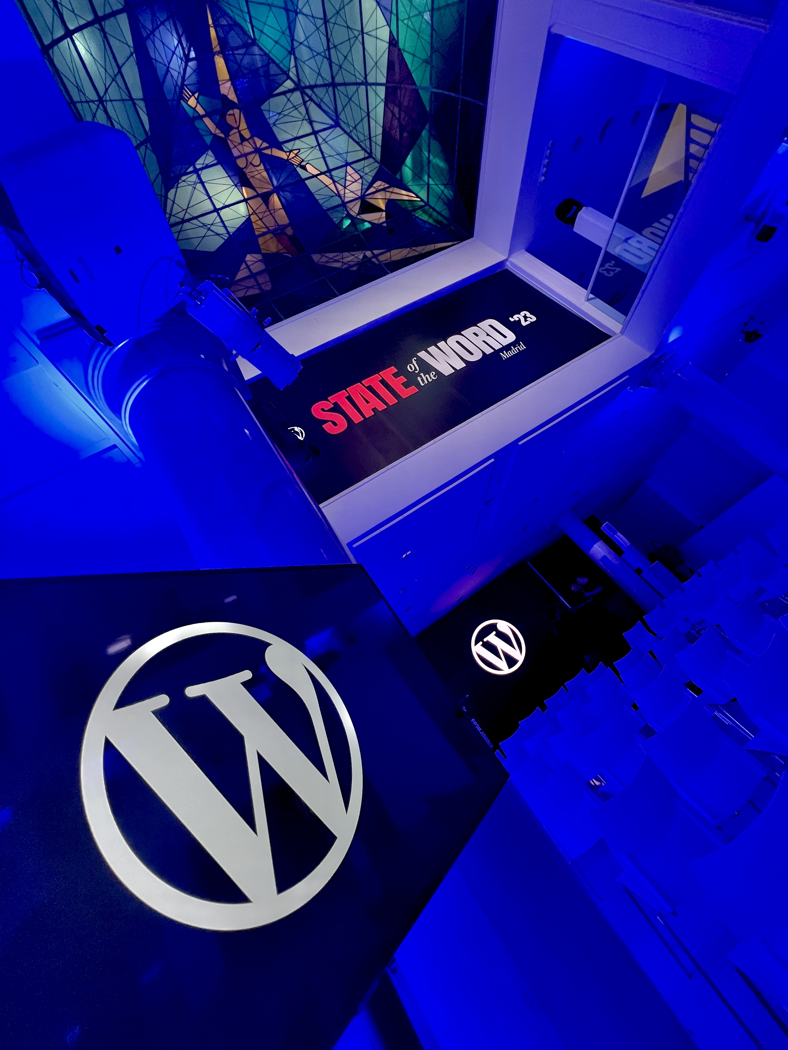 The venue for the State of the Word 2023 event in Madrid.