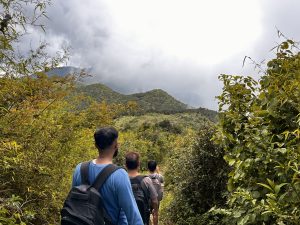 Guys are on the hiking route! 