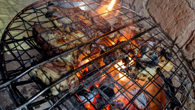 Beef Smoking before making Stew in Uganda