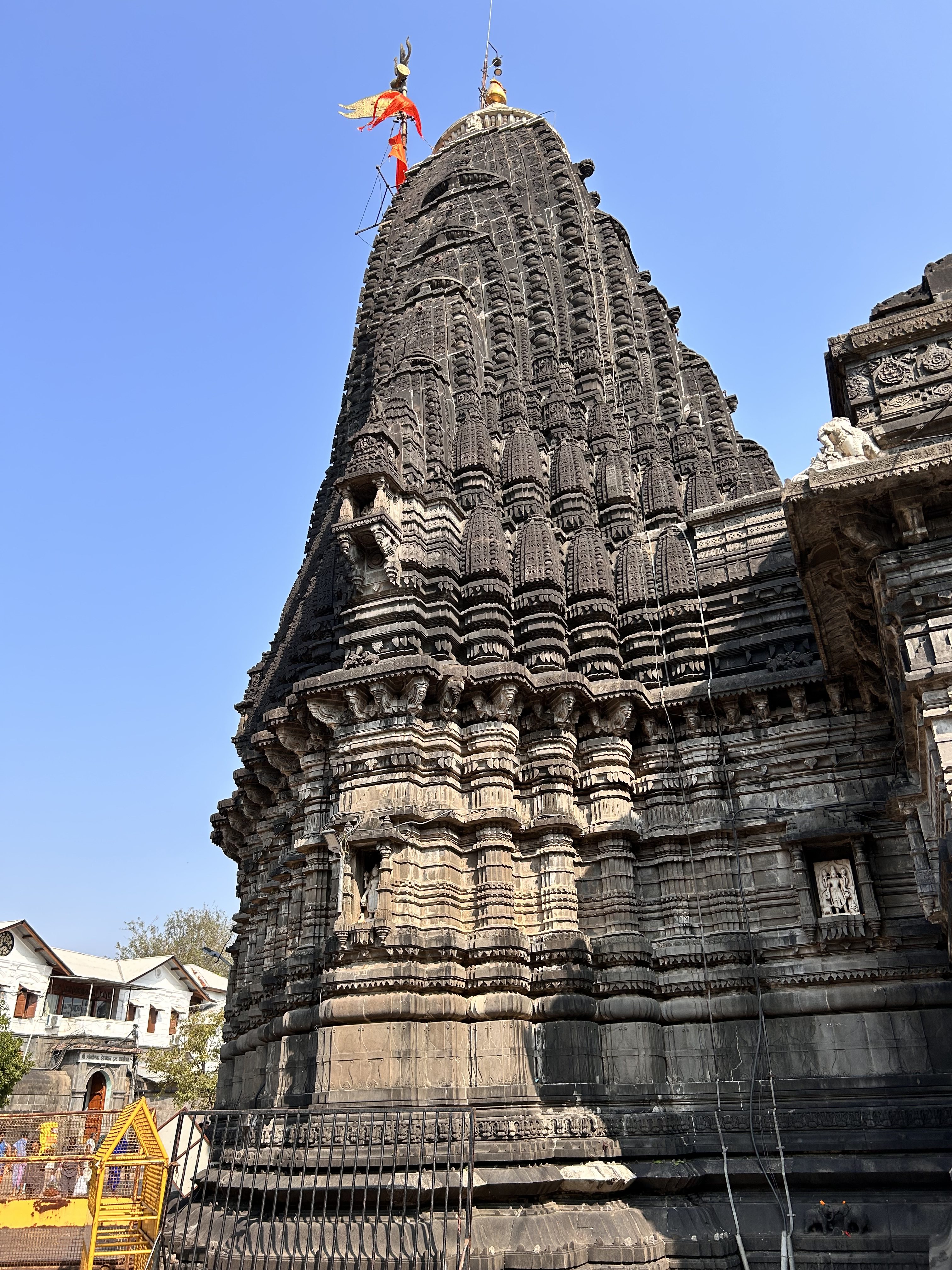 The Shri Trimbakeshwar Shiva Temple is an ancient Hindu temple in the town of Trimbak, in the Trimbakeshwar tehsil in the Nashik District of Maharashtra