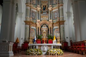 The alter at the Metropolitan Cathedral Basilica of Santa Maria the Ancient in Panama City, Panama
