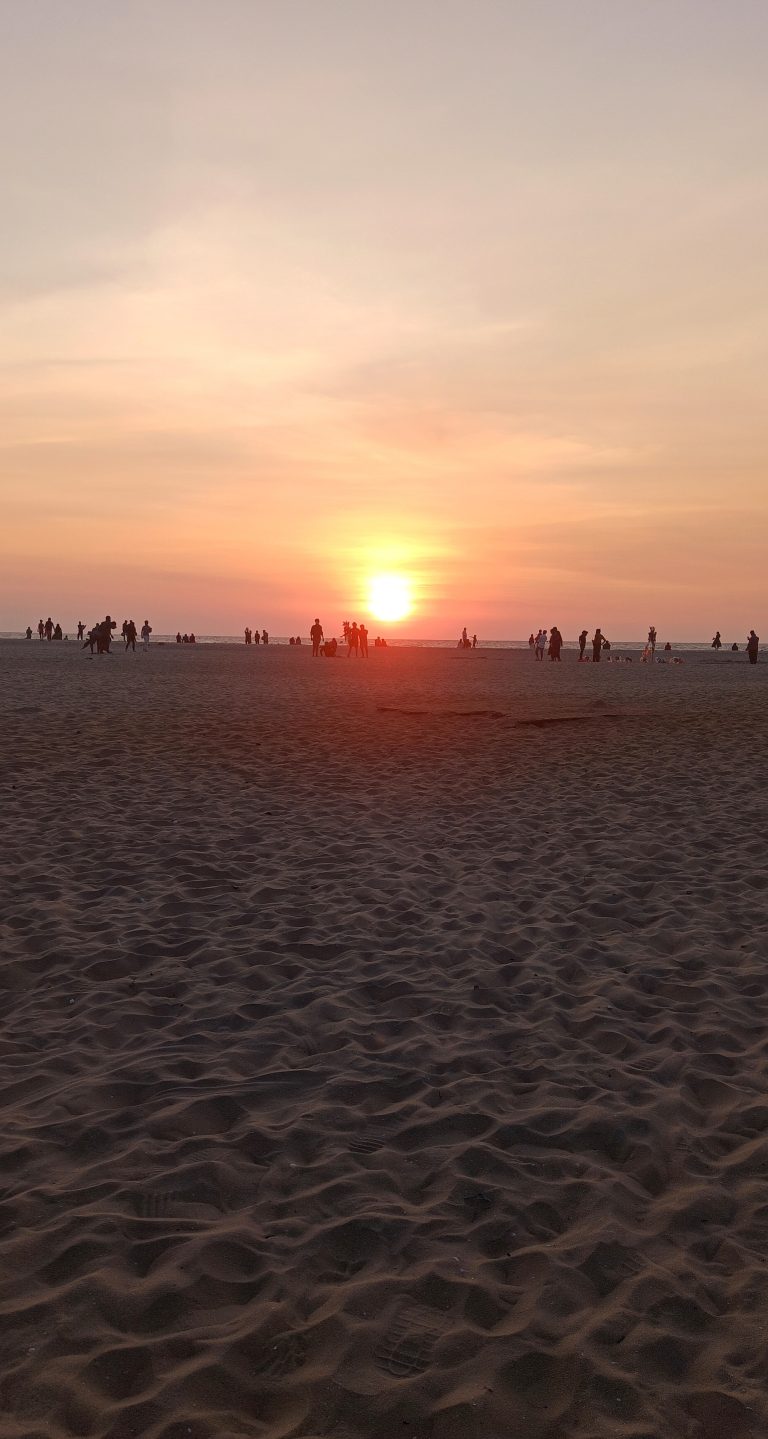 Beautiful sunset on a beach