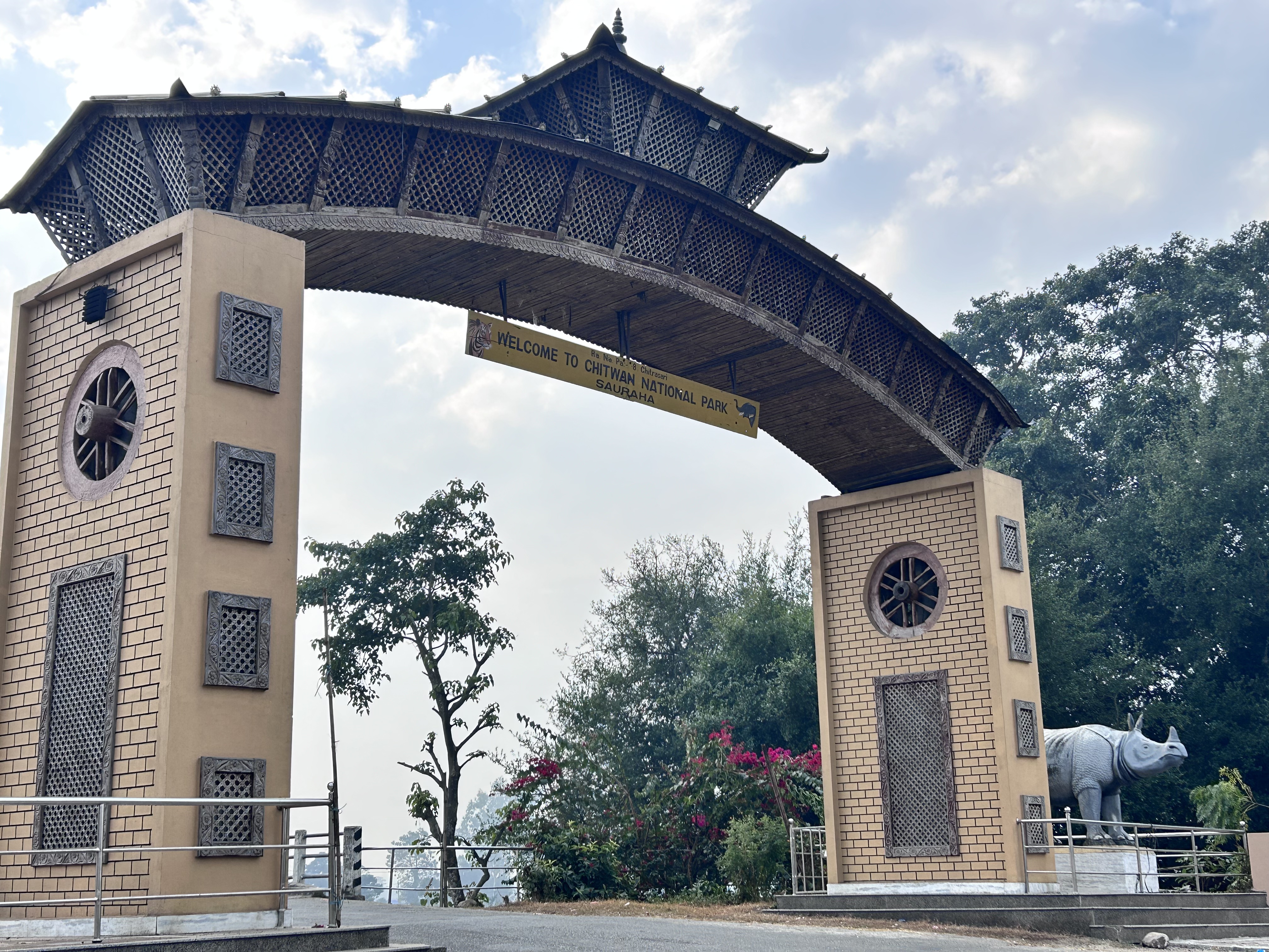 Entrance Gate at Chitwan National park.